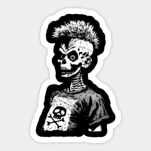 Punk Skull Harlock Fan Sticker